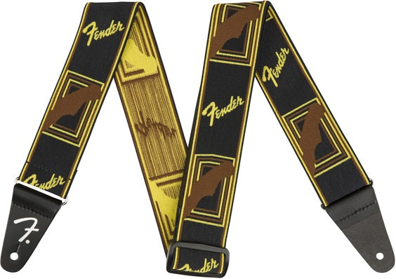 WeighLess Monogram Strap BlackYellowBrown 2