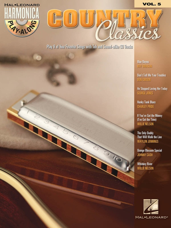 COUNTRY CLASSICS HARMONICA PLAY ALONG V5 BK/CD