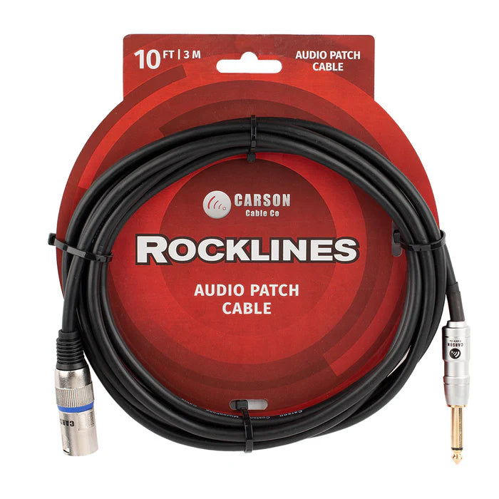 Carson Rocklines 10ft Mic Audio Cable XLR(M)-Jack