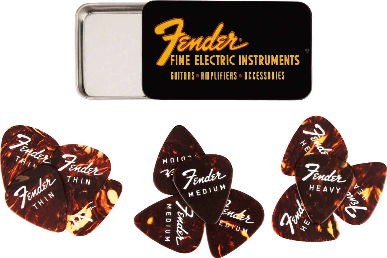 Fender Fine Electric Pick Tin - 12 Pack
