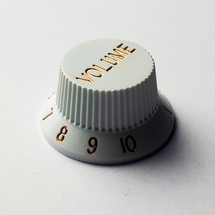 GT ABS ST-Style Volume Knobs in White (Pk-2) Numbered 0 - 10