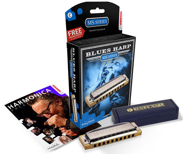 Hohner MS Series Blues Harp Harmonica Key E