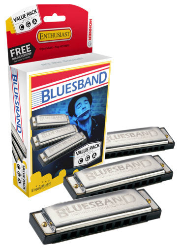 HOHNER BLUES BAND MULTI BOX OF 3 KEYS - G C A