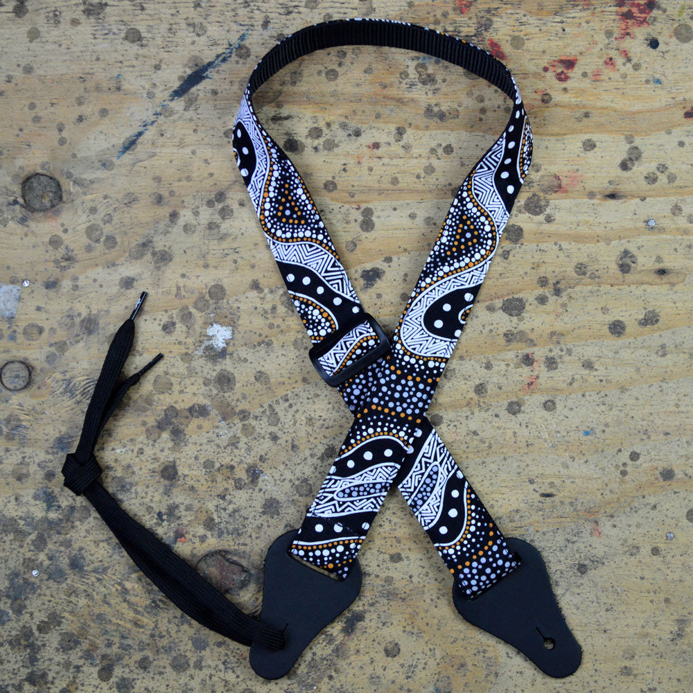 Aboriginal Art Uke strap - Possum Dreaming