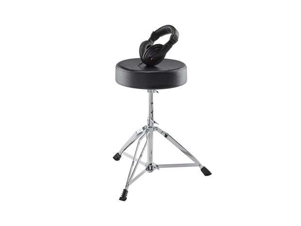 Drum Essentials: Round Drum Throne + Headphones