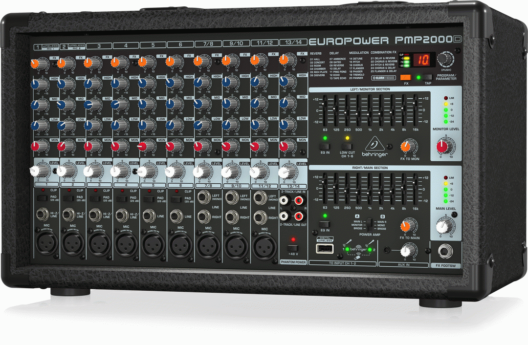 BEHRINGER EUROPOWER PMP2000D PWRED MIXER