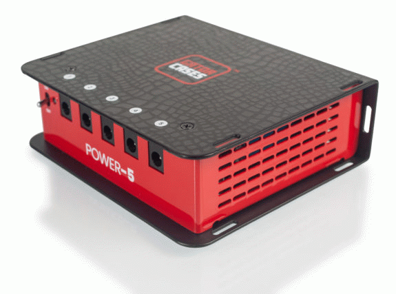 Gator Cases Pedal Board Power Supply | 5 Isolated Outputs