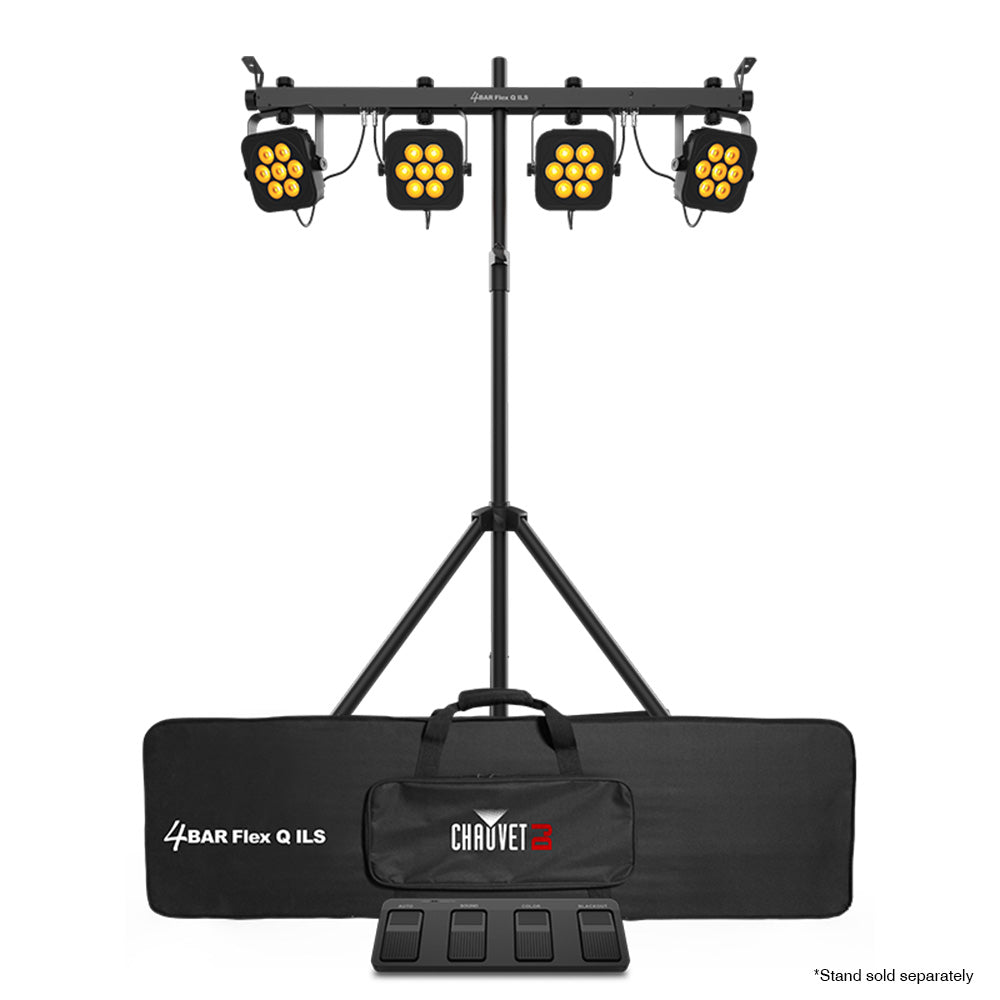 Chauvet DJ 4BAR Flex Quad ILS 4-Par 28x3.5W RGBA LED Par Bar Wash Light with Carry Bag