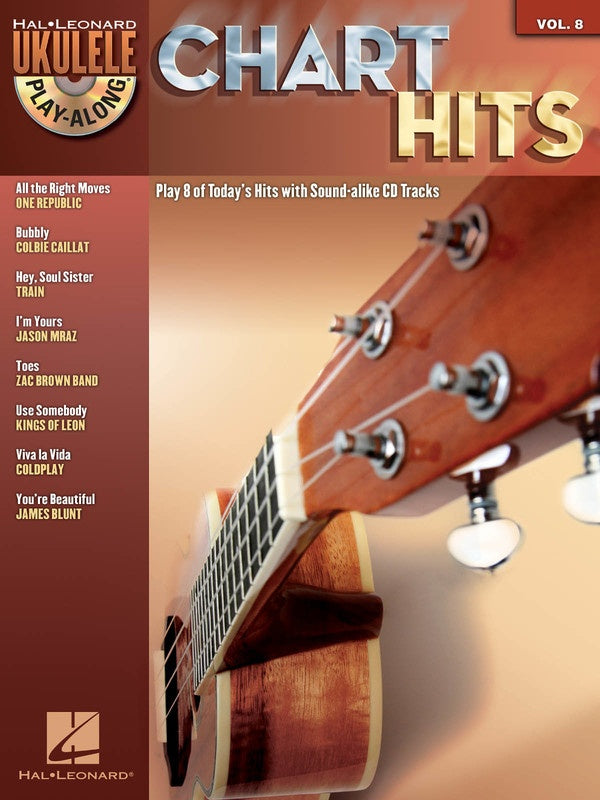 CHART HITS UKULELE PLAY ALONG BK/CD V8