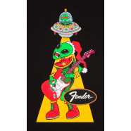 Fender Ugly Christmas Tee Alien Small | Black