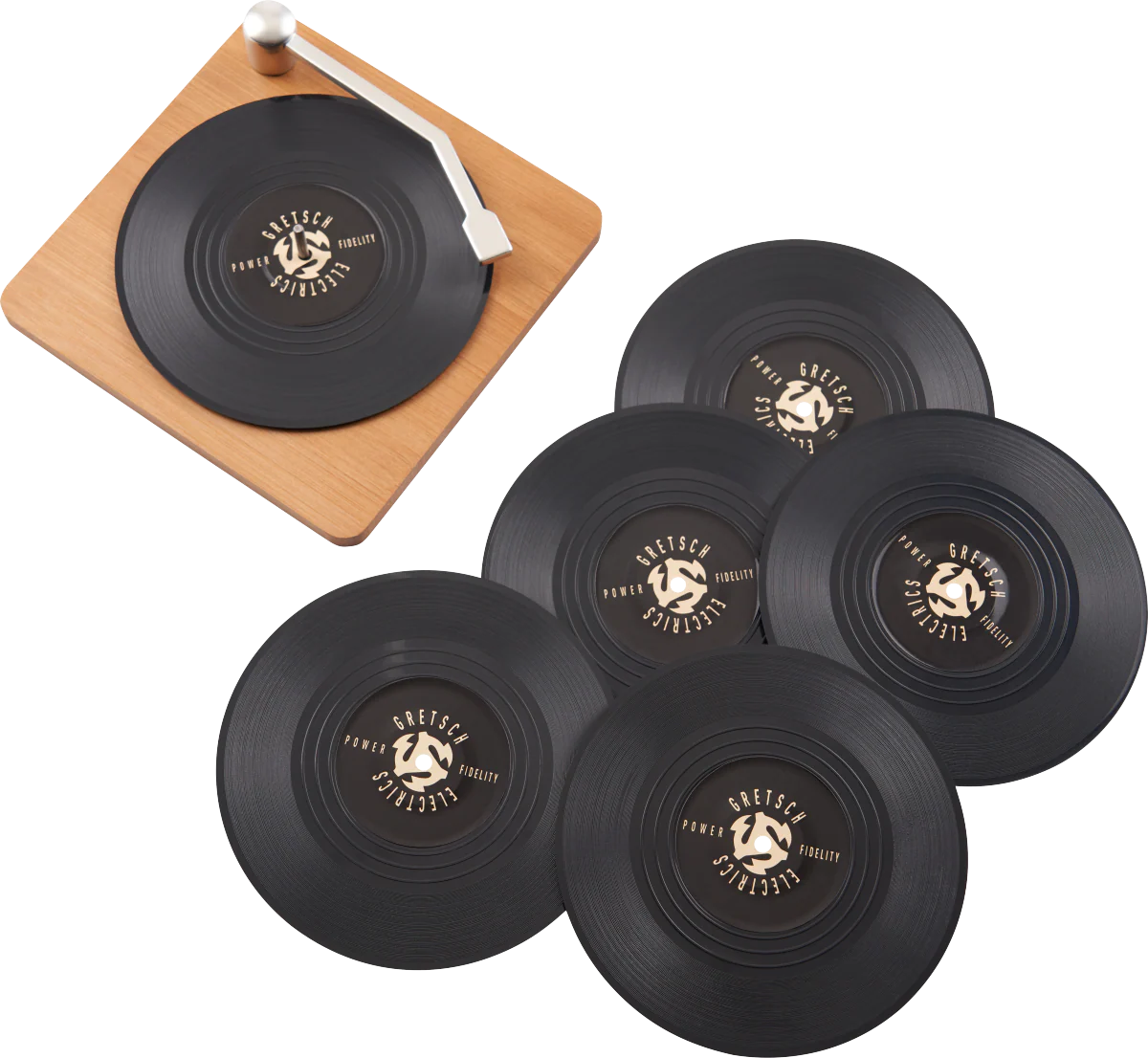 Gretsch Power & Fidelity Vinyl Coaster Set