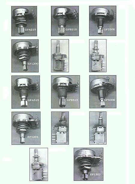 Dimarzio Potentiometer 250K 9mm 6.5 mm 22-21mm