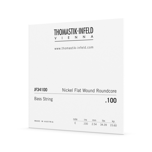 Thomastik JF34100 Flatwound Bass Guitar Single .100 String 34" Scale