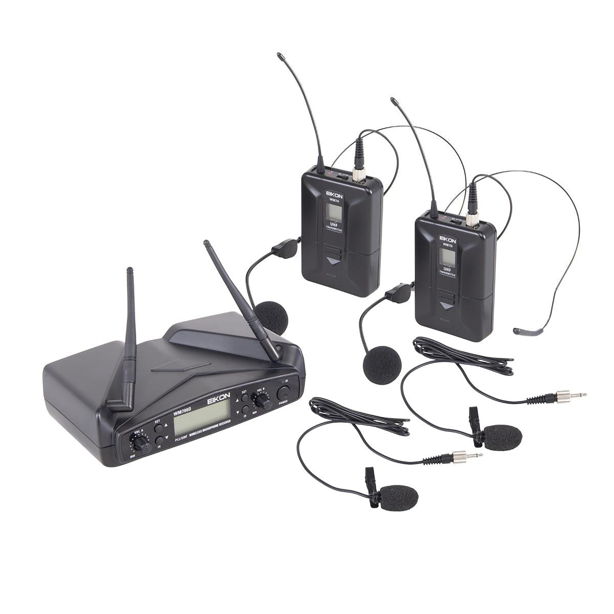 Eikon WM700DHA Belt-Pack with Headset Lapel Du