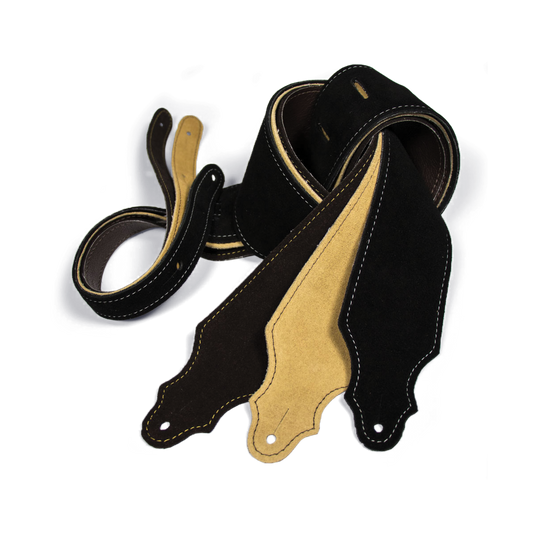Franklin 3" Black Purist Suede Strap with Buck Backing