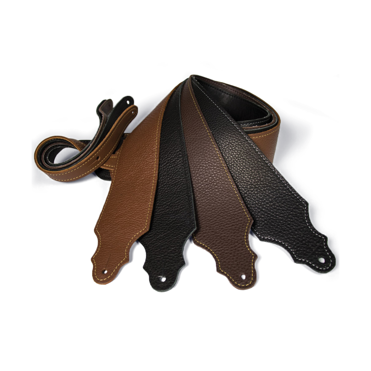 Franklin 3" Caramel Purist Leather Strap with Buck Backing