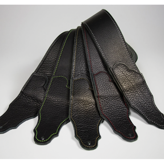 Franklin Original 2.5" Black Glove Leather with Red Stitching