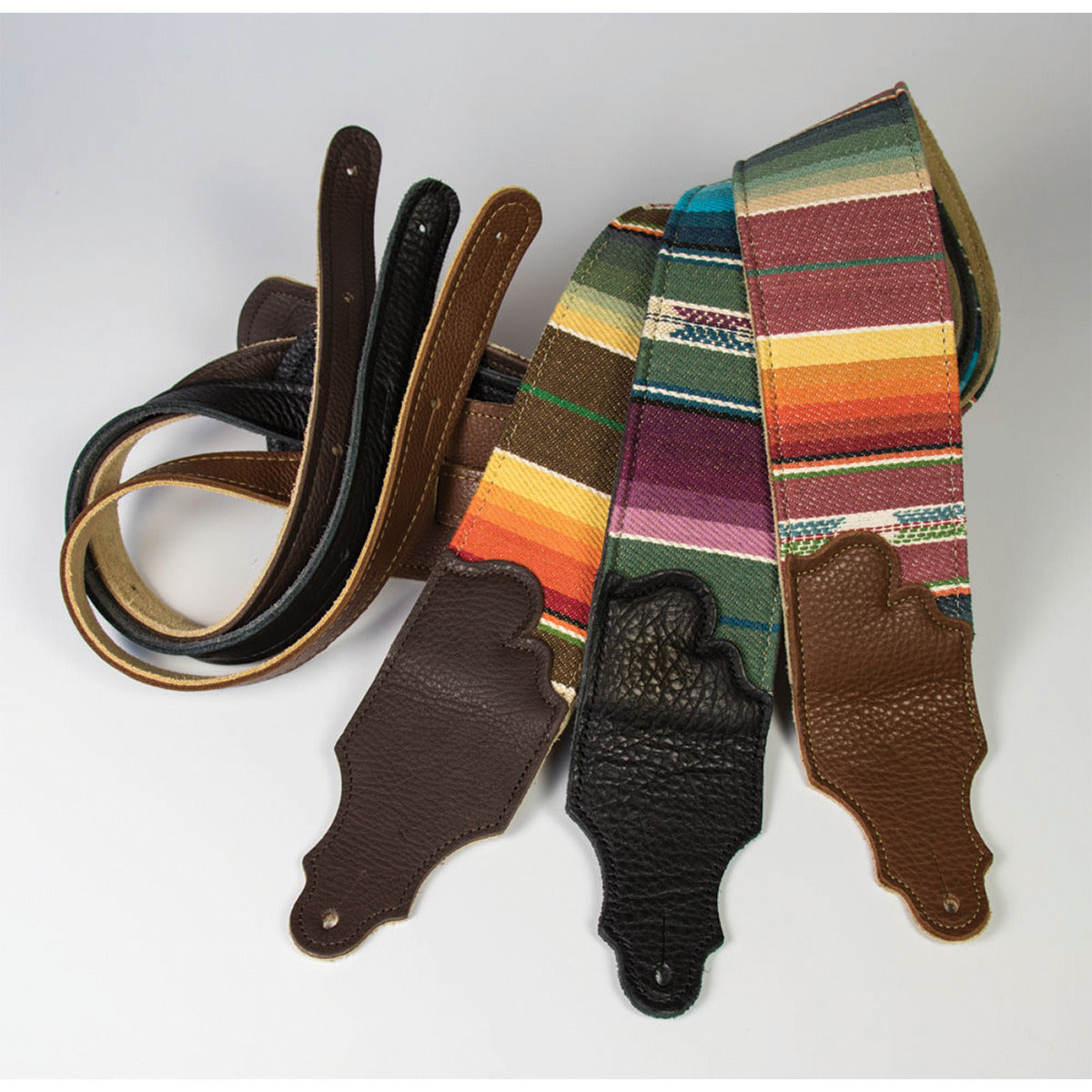 Franklin 3" Saddle Blanket Strap with Black Glove Leather Ends