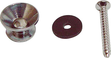 GTR END PINSTRAP BUTTON FELT SCREW CHROME