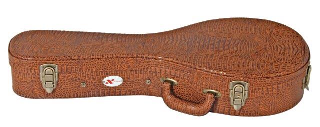 SHAPED A STYLE MANDOLIN CASE DLX BROWN CROC VINY