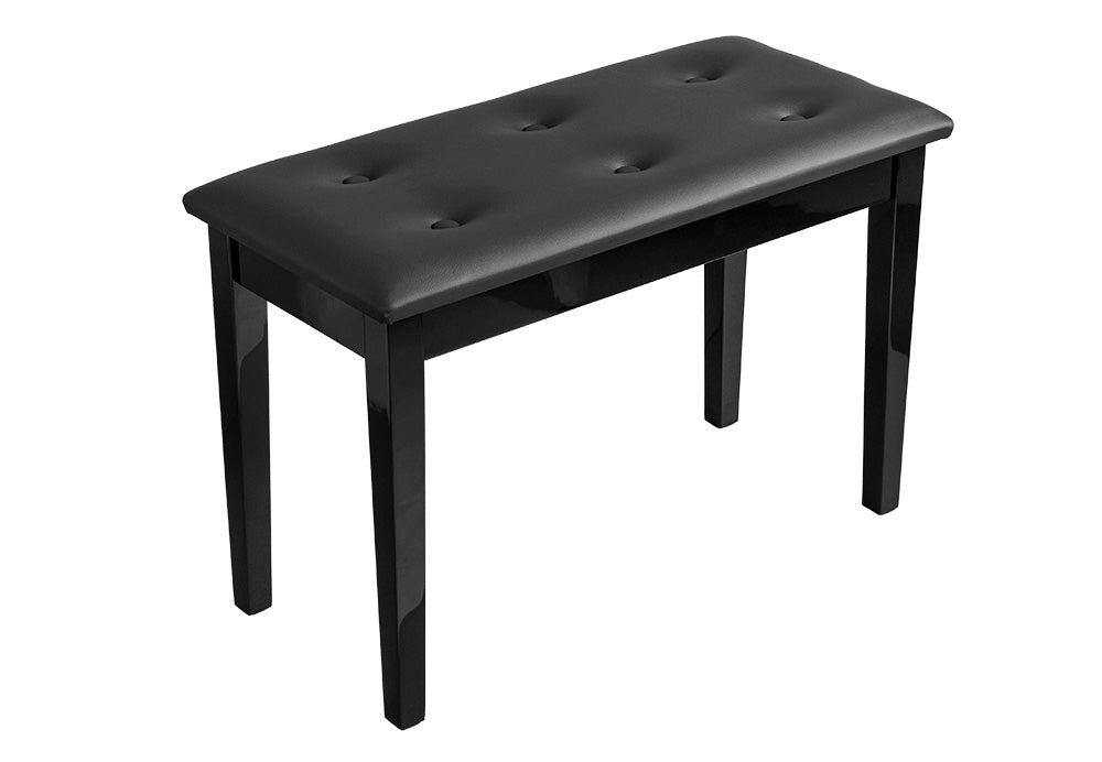 Hemingway Piano Bench HPB13B – Black Vinyl Seat