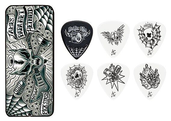 JAMES HETFIELD SIGNATURE PICK TIN W/CUSTOM TOURI