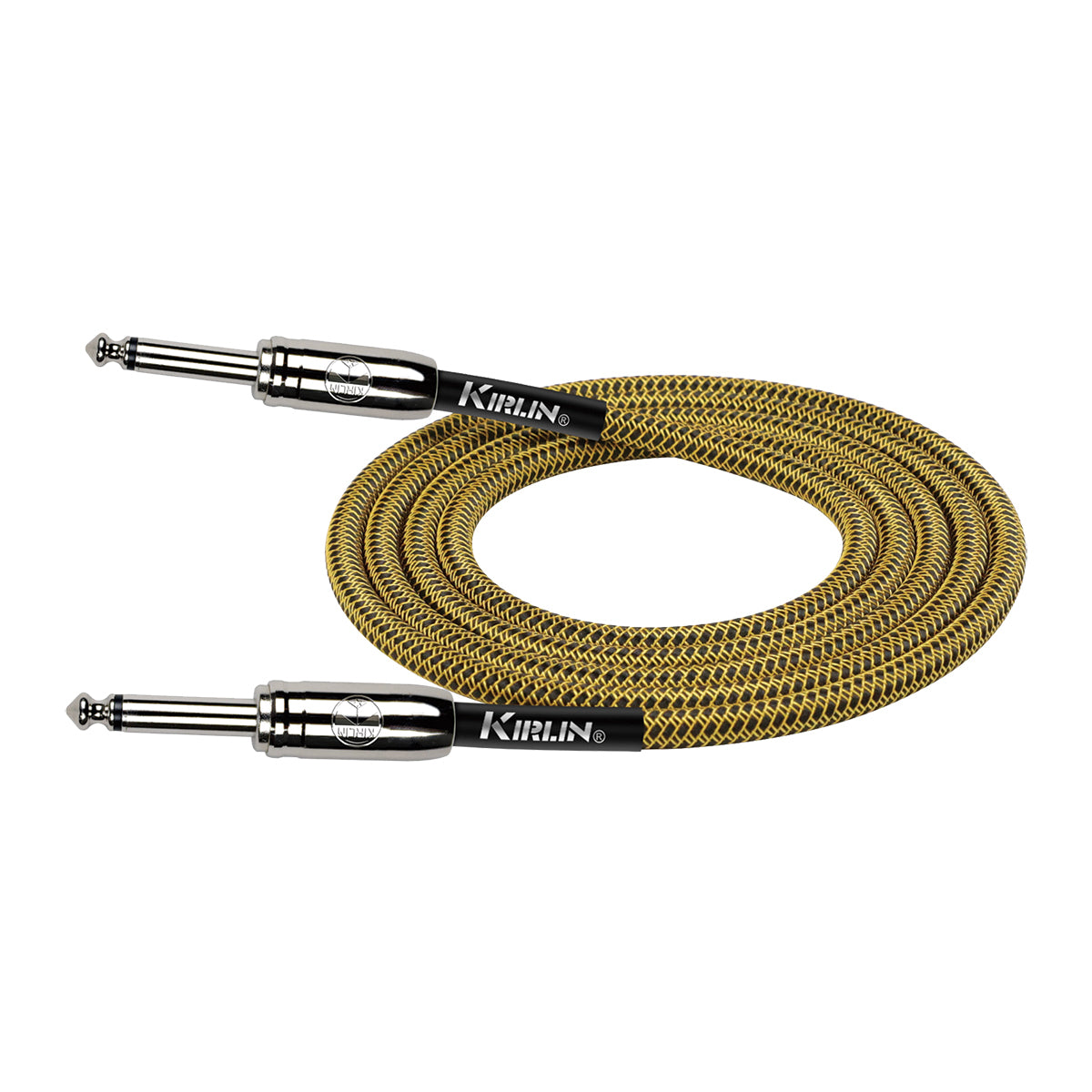 Kirlin IWCC201BY 20ft Tweed Entry Woven Instrument Cable with Chrome Ends