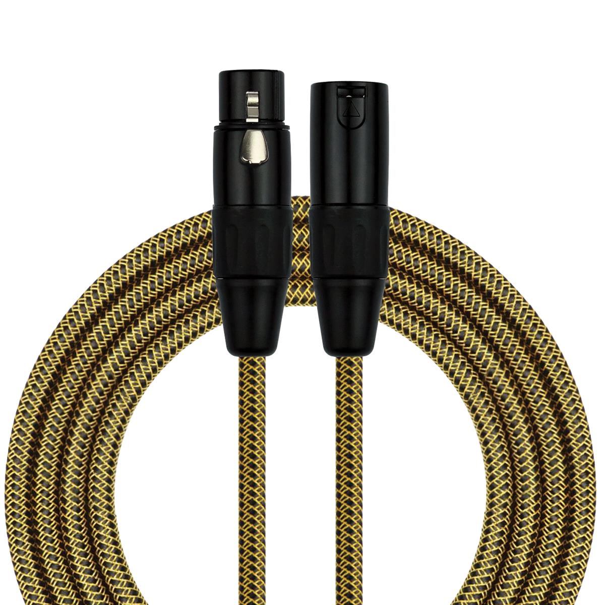 Kirlin 20ft Woven Tweed XLR to XLR Microphone Cable# MWC-270PB/BYA-20