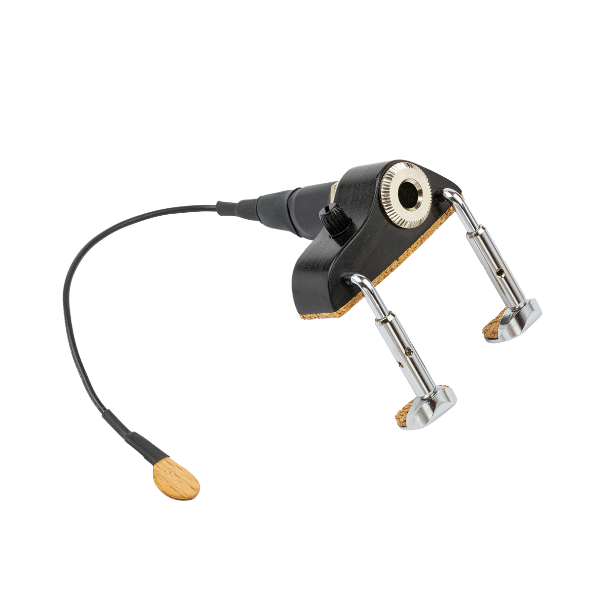 KNA VV-3V Ebony Violin Pickup with Volume Control