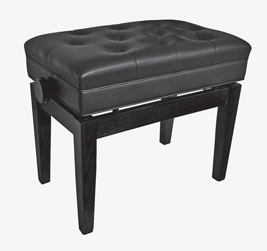 PIANO STOOL HEIGHT ADJUSTABLE EBONY