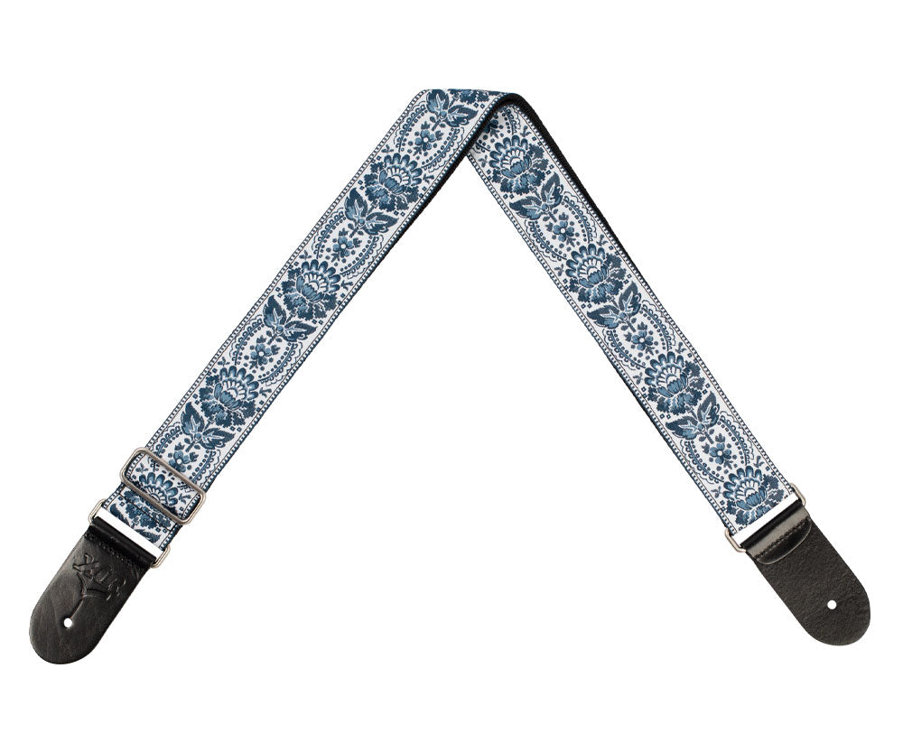 XTR 2" Floral Jacquard Weave | Blue/White