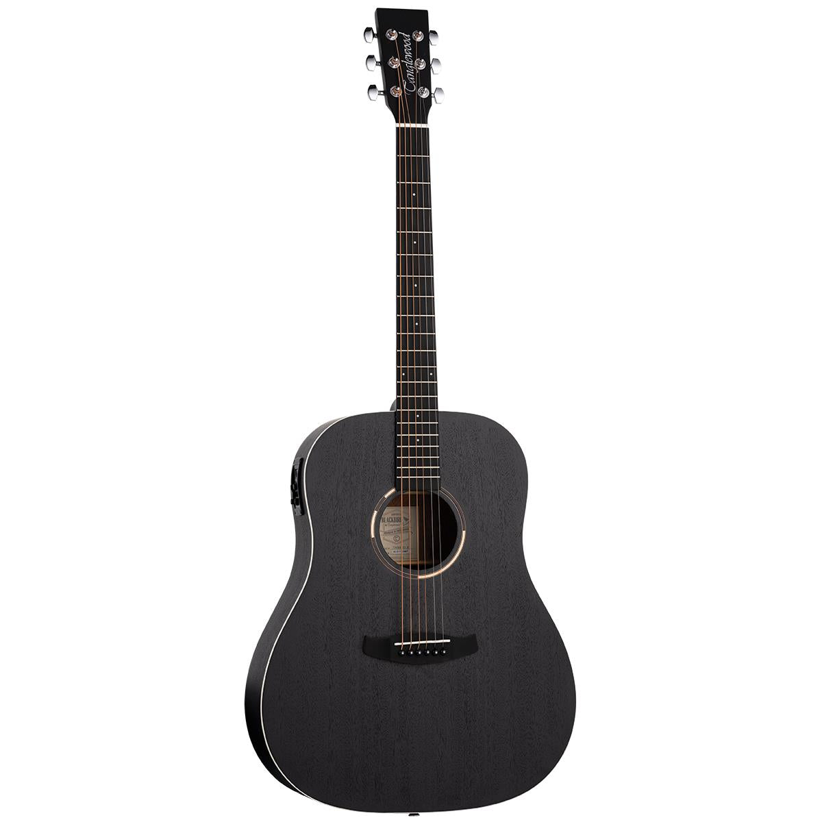 Tanglewood TWBBSDE Blackbird Sloped Shoulder Dreadnought A/E Smokestack Satin with Plush Case