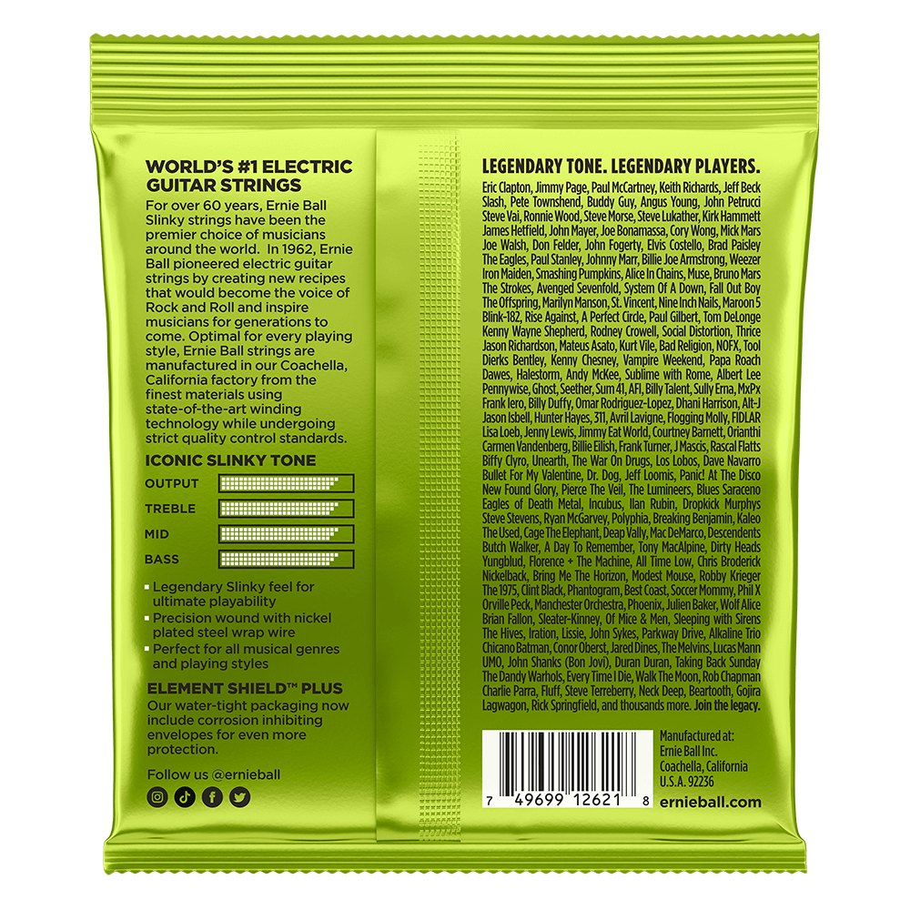 Ernie Ball 10-56 7-String Electric Set | Regular Slinky | P02621 | Electric Guitar String Set