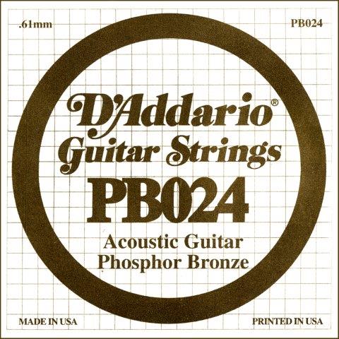 .024 ACOUSTIC GTR STR SINGLE PHBR-W
