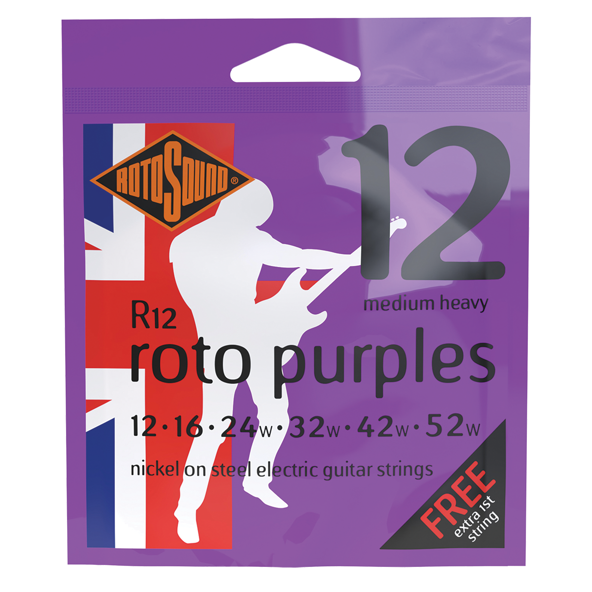 Rotosound R12 Roto Purples Electric String Set 12-52
