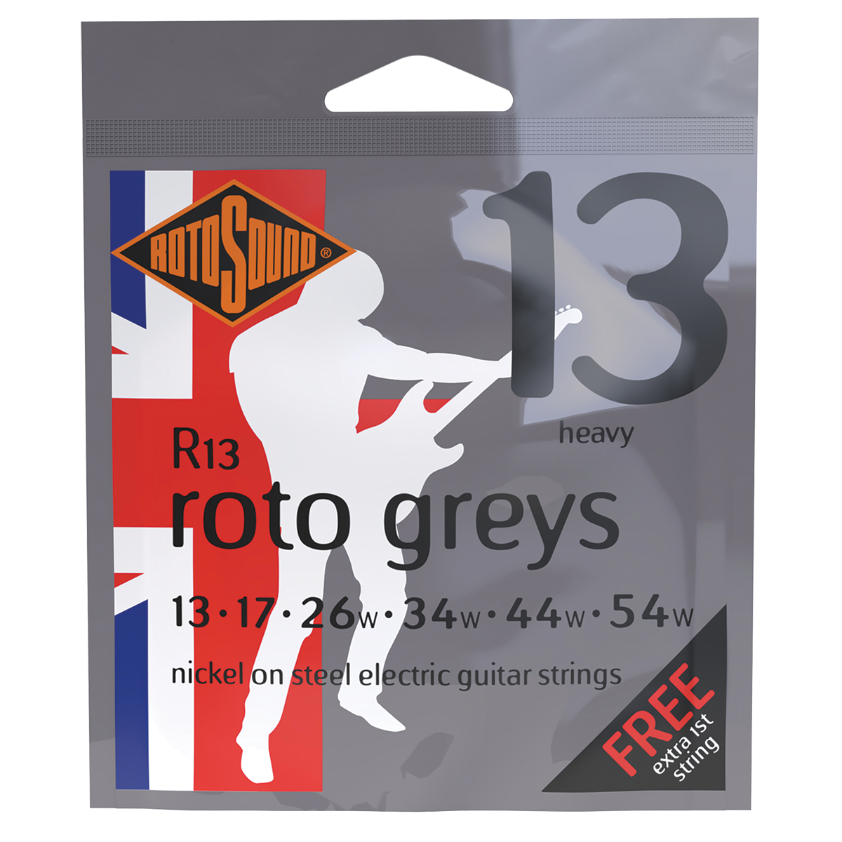 Rotosound R13 Roto Greys Electric String Set 13-54