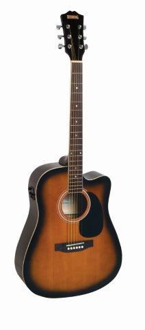Redding Dread Steel String Acoustic Guitar | Tobacco Sun Burst | RED50CETS