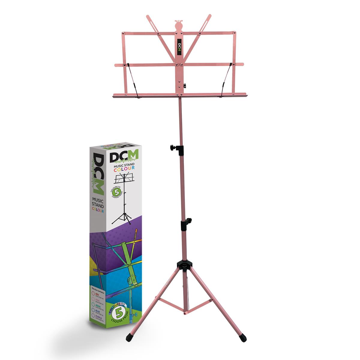 DCM BS01-PK Music Stand – Pink with Carry Bag