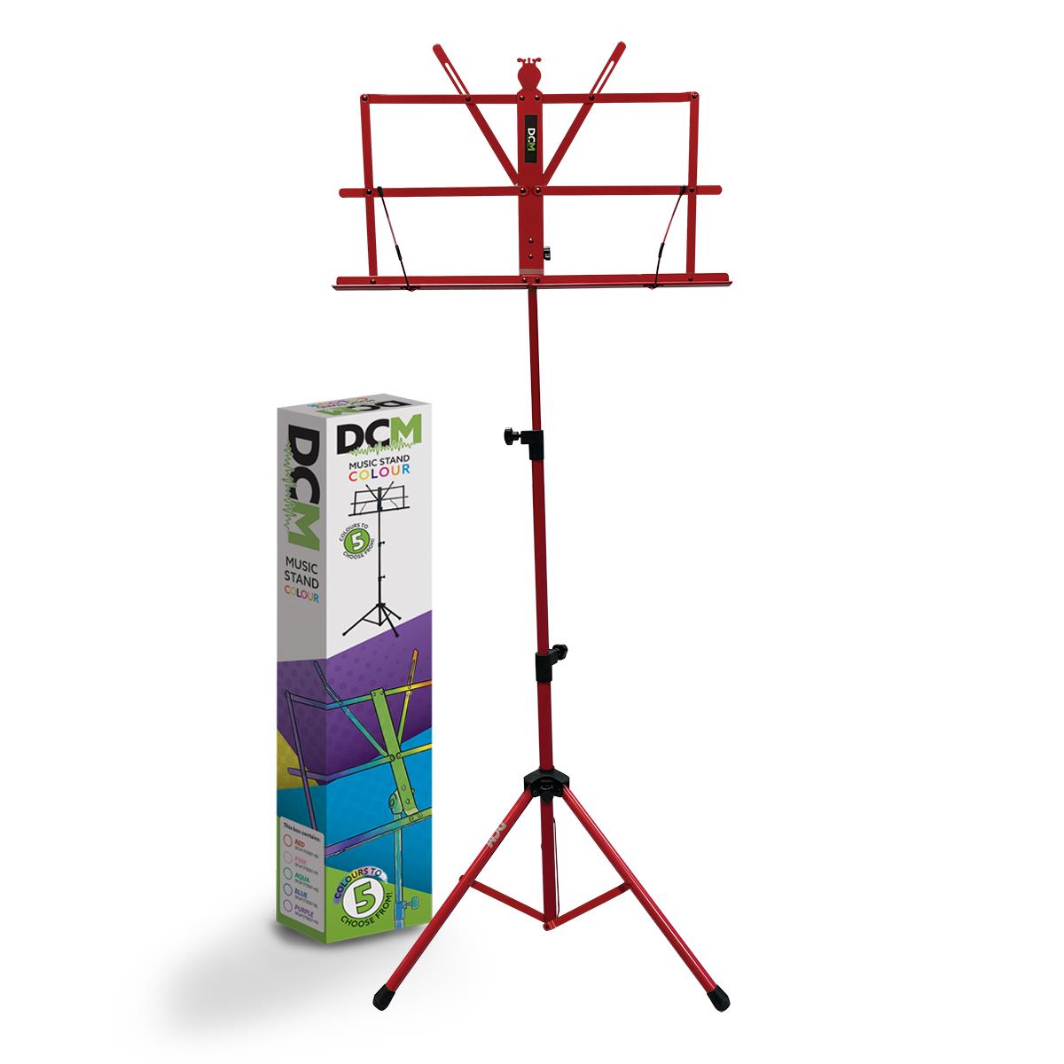 DCM BS01-RD Music Stand Red inc Carry Bag
