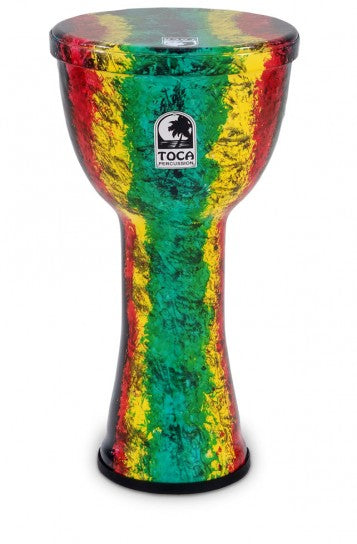 Toca Lightweights Series Hand Drum 10" in Rasta w/ Bag