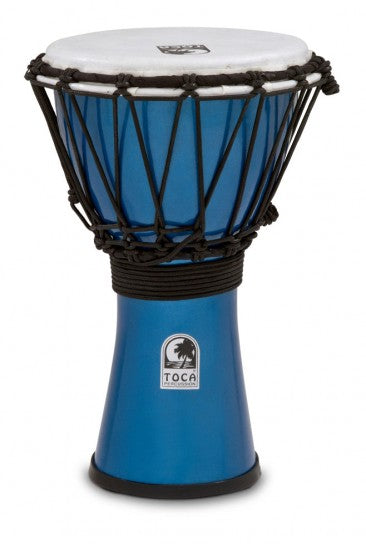 Toca Freestyle Colorsound Series Djembe 7" in Metallic Blue