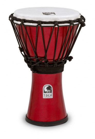 Toca Freestyle Colorsound Series Djembe 7" in Metallic Red