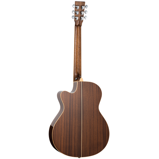Tanglewood TW45RE Sundance Reserve All Solid Superfolk C/E Natural Cedar Top with Case