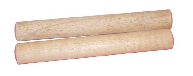 07 3/4 INCH LONG CLAVES ROUND HARDWOOD POLISHED