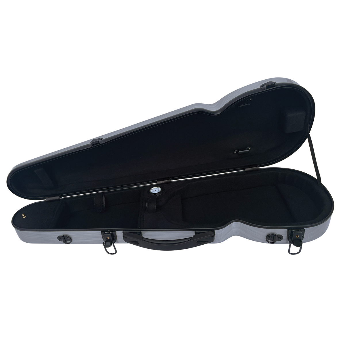 VIVO Shaped Viola Case Brushed Silver 15.5" - 16"