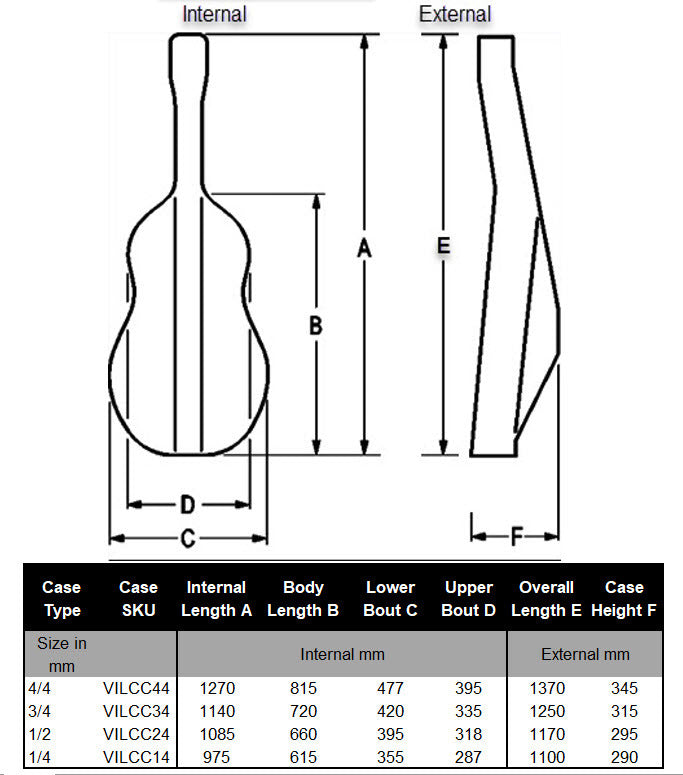 Vivo VILCC44 Lightweight 4/4 Size Cello Case