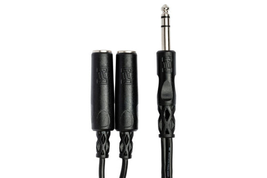 HOSA Y Cable 1/4" TRS To Dual 1/4" TRSF | YPP118