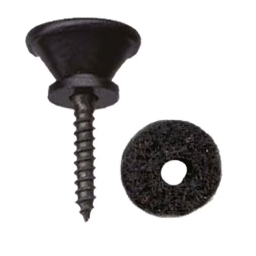 Dr Parts Guitar End Pin | Black | Flat Top Screw | GPK56B