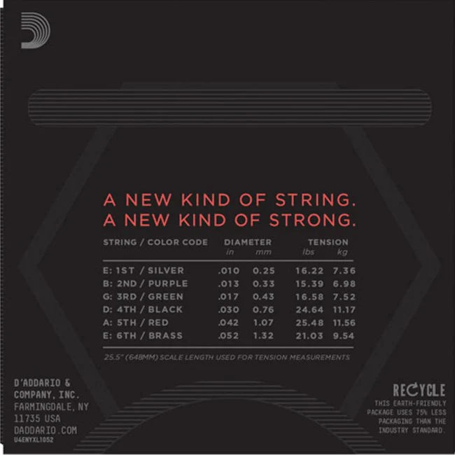 Daddario 10-52 NYXL Guitar String Set | 3 Pack