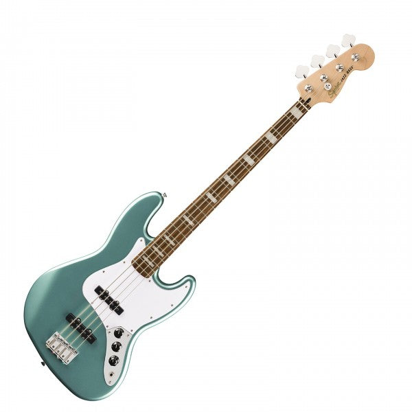 Affinity Series Active Jazz Bass Laurel Fingerboard White Pickguard Mystic Sea Foam Green